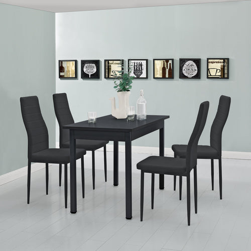 Eethoek eetkamerset Graz 5-delig tafel met stoelen - verschillende kleuren