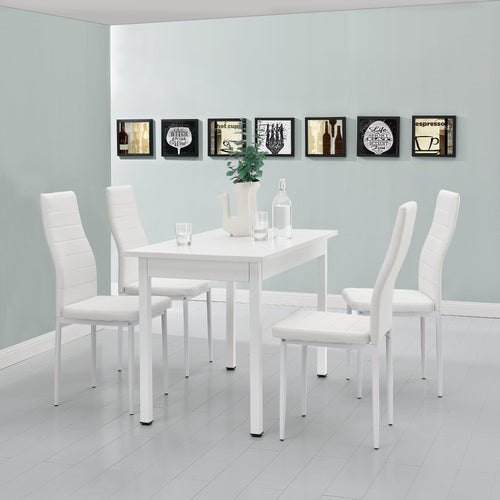 Eethoek eetkamerset Graz 5-delig tafel met stoelen - verschillende kleuren