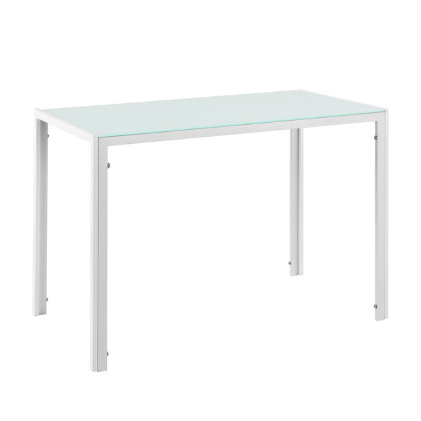Eetkamerset eethoek Porvoo 5-delig gehard glas tafel met stoelen - verschillende kleuren