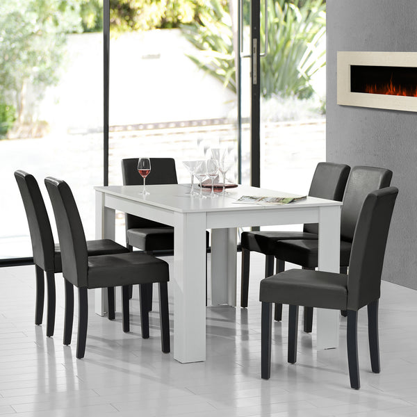 Eetkamerset eethoek 7-delig set tafel en stoelen - 24 varianten