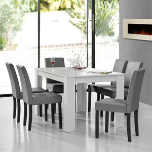 Eetkamerset eethoek 7-delig set tafel en stoelen - 24 varianten