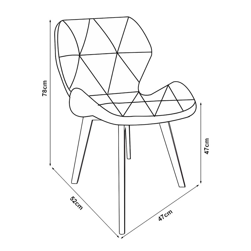 Maatschets Eetkamerstoelen Älmhult set van 4 stuks [en.casa]