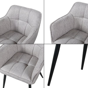 Eetkamerstoelen Birmingham fauteuils 81x57x53 cm [en.casa]