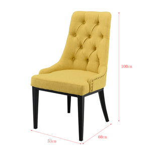 Design eetkamerstoel Chesterfield 100x53x60 cm - 5 kleuren