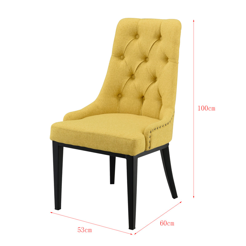 Maatschets Design eetkamerstoel Chesterfield 100x53x60 cm - 5 kleuren