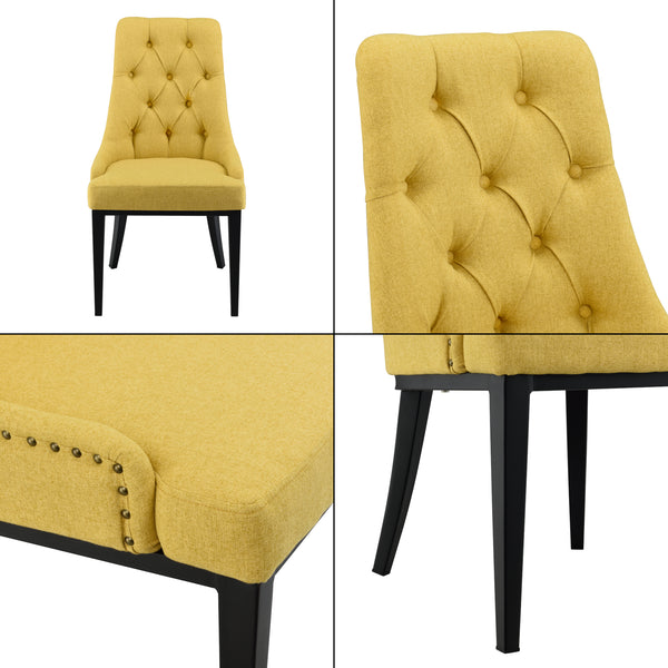 Design eetkamerstoel Chesterfield 100x53x60 cm - 5 kleuren