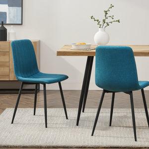 [en.casa] Eetkamerstoel Elsern 89x43x51 cm set van 2 - 8 varianten