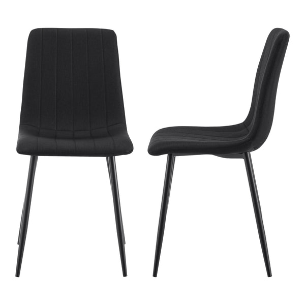Eetkamerstoel set van 4 Elsern 89x43x52 cm [en.casa]