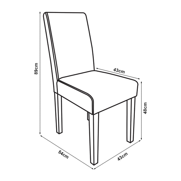 Eetkamerstoel set Hamburg eetkamerstoelen in een set [en.casa]