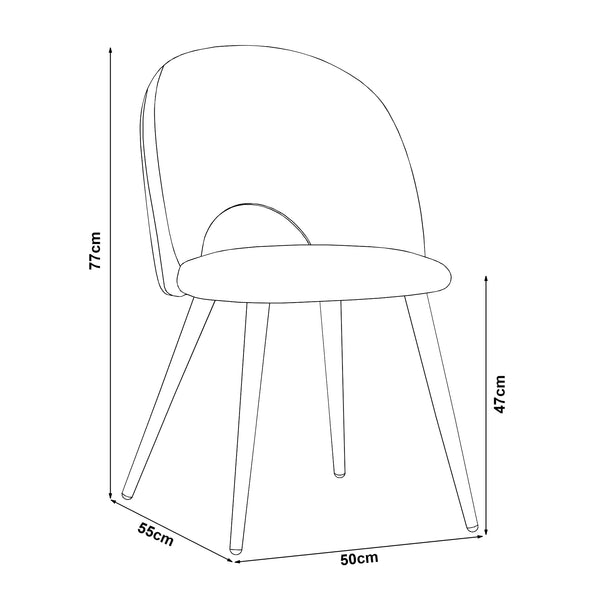 Eetkamerstoelen Karijo [en.casa]