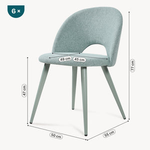 Eetkamerstoelen Karijo [en.casa]
