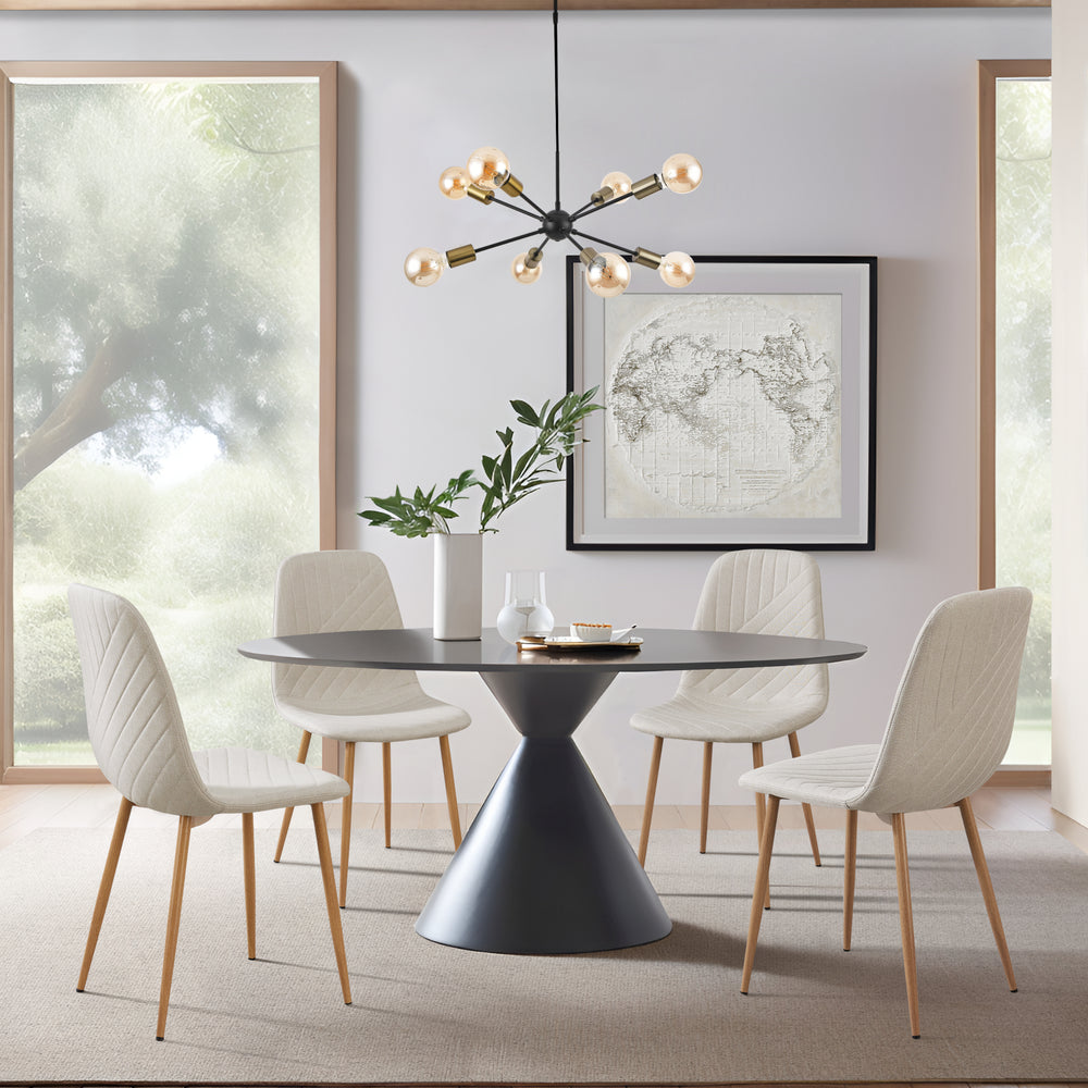 Eetkamerstoel set van 4 Köfering 89x44x54 cm [en.casa]