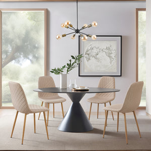 Eetkamerstoel set van 4 Köfering 89x44x54 cm [en.casa]