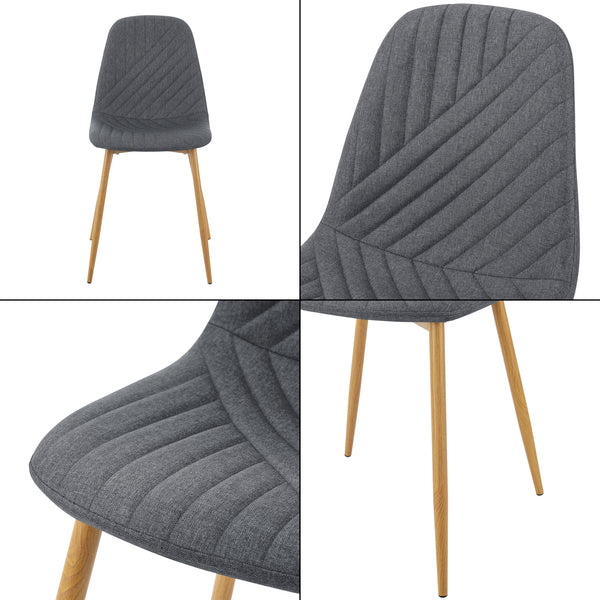 [en.casa] Eetkamerstoel Köfering 87x44x51 cm set van 2 - 8 varianten