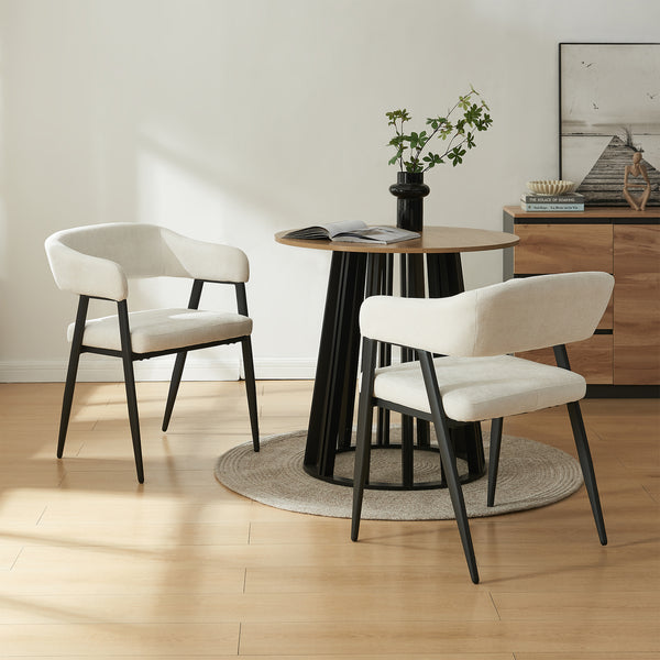 Eetkamerstoel Kohlmand set 77x59x55 cm [en.casa]