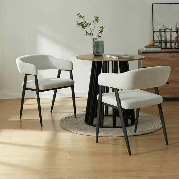 Eetkamerstoel Kohlmand set 77x59x55 cm [en.casa]