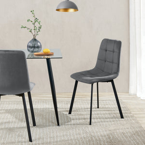 [en.casa] Eetkamerstoel Lexnitz 89x44x52 cm set van 2 - 3 varianten