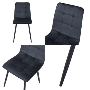 [en.casa] Eetkamerstoel set van 2 Lexnitz 89x44x45 cm - 4 varianten