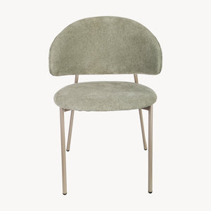 Eetkamerstoel Lipis set 77x53x56 cm groen [en.casa]