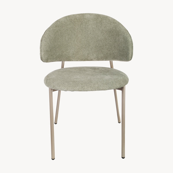 Eetkamerstoel Lipis set 77x53x56 cm groen [en.casa]