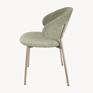 Eetkamerstoel Lipis set 77x53x56 cm groen [en.casa]