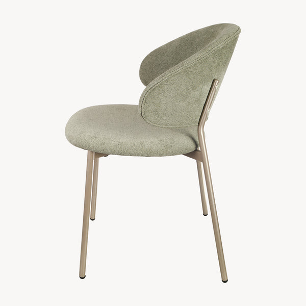 Eetkamerstoel Lipis set 77x53x56 cm groen [en.casa]