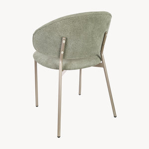 Eetkamerstoel Lipis set 77x53x56 cm groen [en.casa]