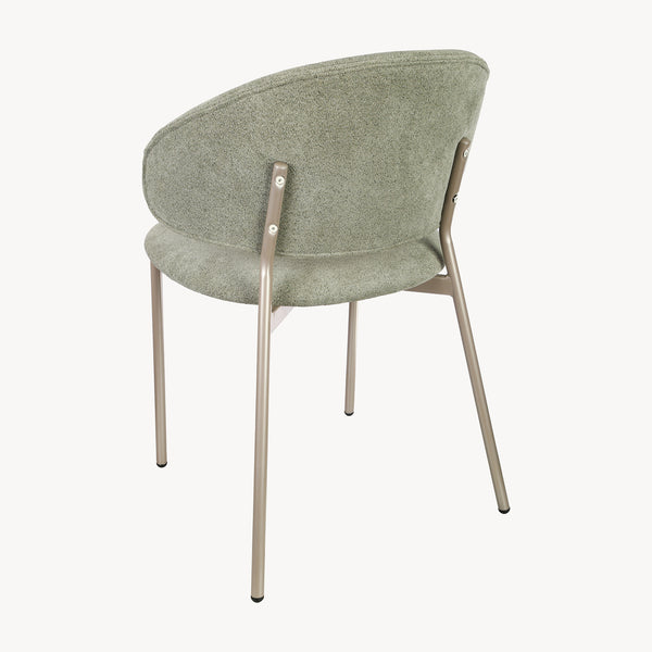 Eetkamerstoel Lipis set 77x53x56 cm groen [en.casa]