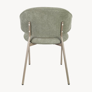 Eetkamerstoel Lipis set 77x53x56 cm groen [en.casa]