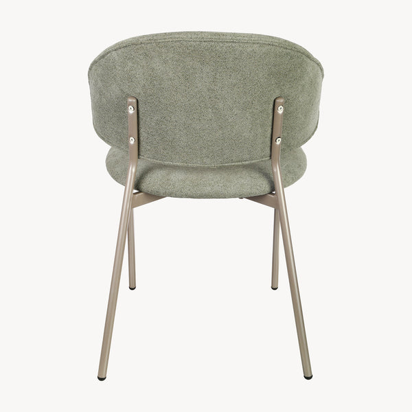 Eetkamerstoel Lipis set 77x53x56 cm groen [en.casa]