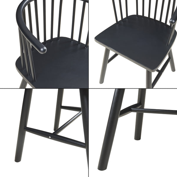 Eetkamerstoel Stami 79x53x47,5 cm set van 2 [en.casa]