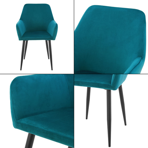 Eetkamerstoel Hollola set [en.casa]