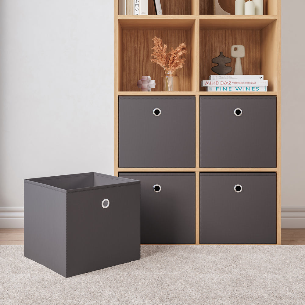 Kast organizers set van 10 opberg box/doos/mand/vakken 28x30x30 cm niet geweven stof - 3 varianten