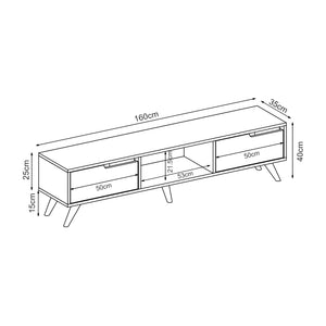 Tv-meubel Kullila 160x35x40 cm [en.casa]
