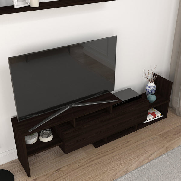 Tv-meubelset Liksefte met wandrek 154x28x42 cm [en.casa]
