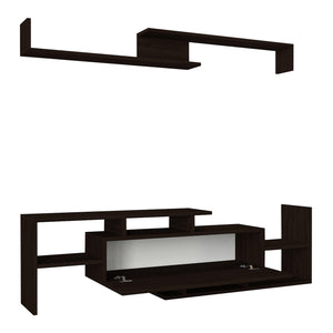 Tv-meubelset Liksefte met wandrek 154x28x42 cm [en.casa]