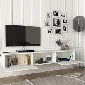 [en.casa] Tv-meubel Paltamo zwevend 180x31x29,5 cm