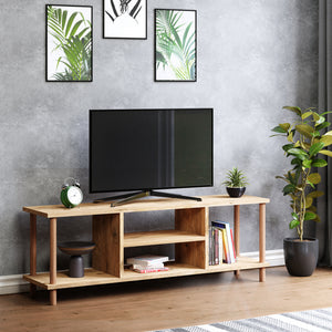 Fernsehtafel Ærøskøbing met 2 opbergvakken 43x120x29 cm diverse kleuren [en.casa] - premiumXL