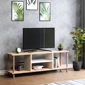 Tv-tafel Ærøskøbing met 2 opbergvakken 43x120x29 cm diverse kleuren [en.casa] - premiumXL