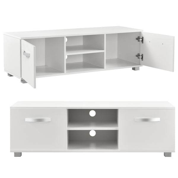 Tv meubel Laugar met planken en opbergvakken 120x40x38 cm - verschillende kleuren