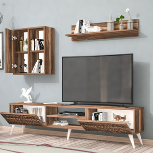 [en.casa] TV meubel set 3-delig Leka - 3 varianten