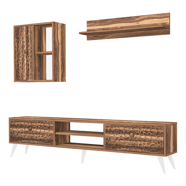 [en.casa] TV meubel set 3-delig Leka - 3 varianten