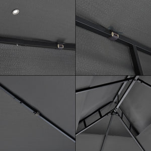 [en.casa] Paviljoen Lanciano partytent 4x3x2,65 cm - 2 varianten