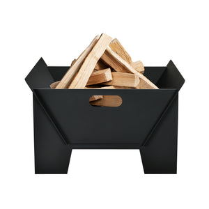 [casa.pro] Vuurfkorf Eidskog voor buiten 28,5x46x40 cm zwart