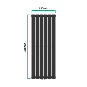 Designradiator Nore plat tweelaags