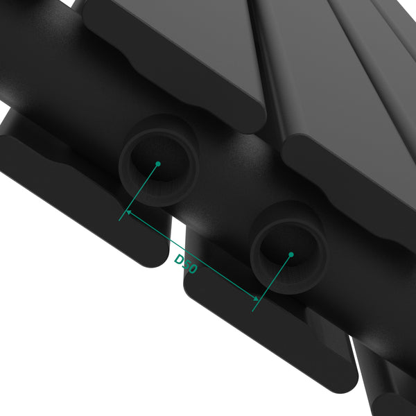 Designradiator Nore plat tweelaags