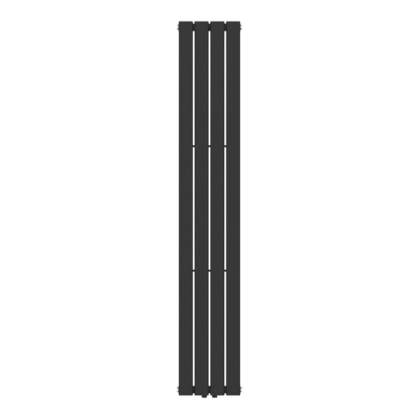 [neu.haus] Designradiator Nore 180x30x5,2 cm zwart