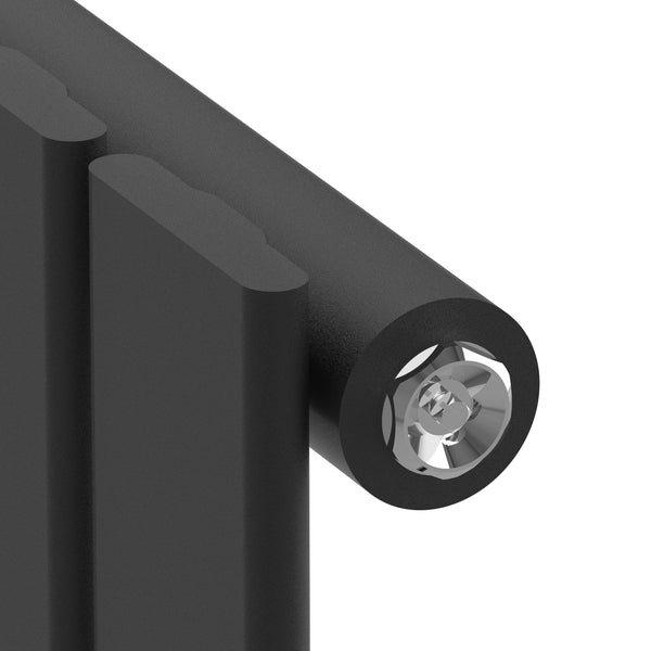 [neu.haus] Designradiator Nore 180x30x5,2 cm zwart