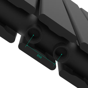 [neu.haus] Designradiator Nore 60x80x6,8 cm zwart