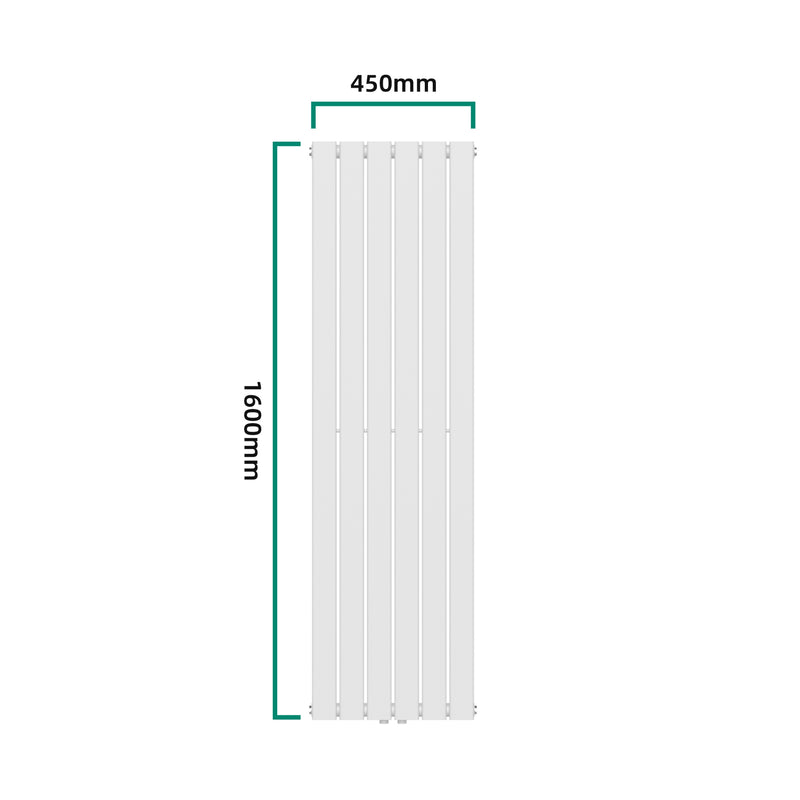 Maatschets [neu.haus] Designradiator Nore 160x45x5,2 cm wit